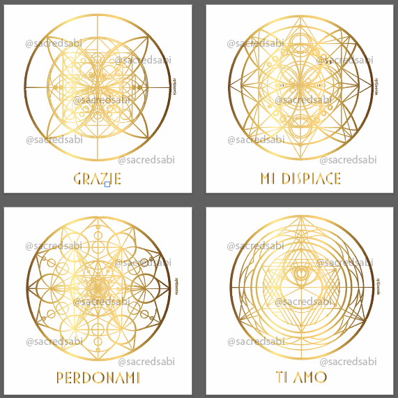 ITALIAN Transform your space with HEAL collection Digital. Complete Ho'oponopono wall art set for emotional processing & spiritual growth.