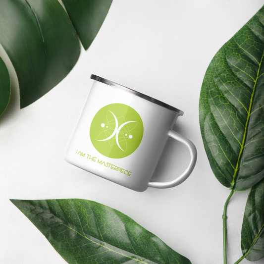 I AM THE MASTERPIECE - GREEN - Enamel Mug