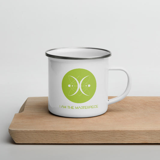 I AM THE MASTERPIECE - GREEN - Enamel Mug