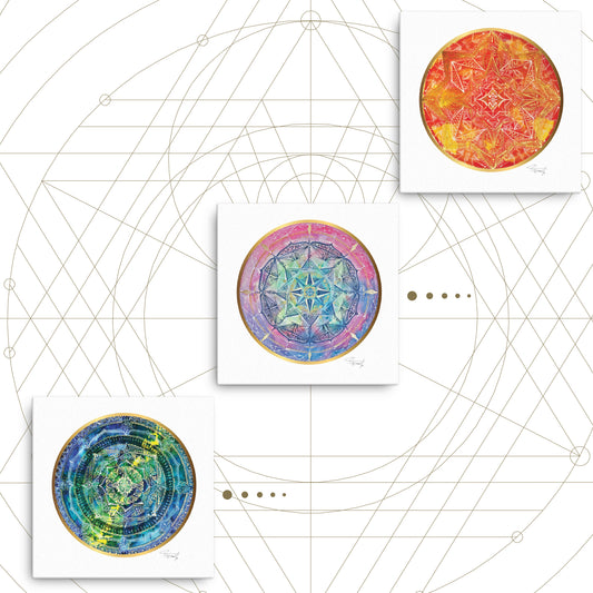 GLOW - 3 Canvas Set